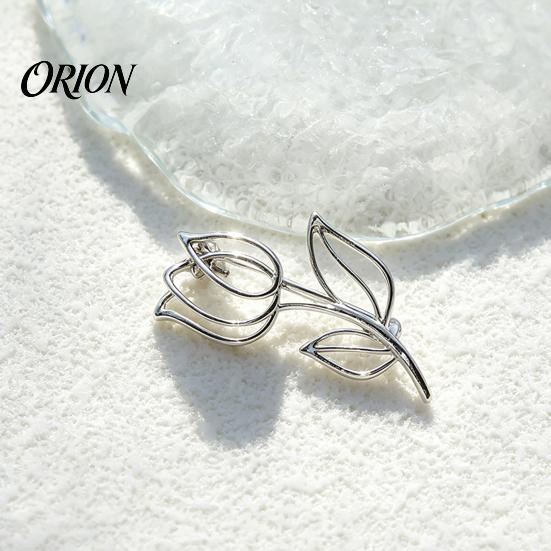 Rose Flower Brooch Hollow Metal Bird Brooch, Golden Silver Plated Lapel Shape Pin, Decorative Accessory for Suits Coats Dresses Bags Pin