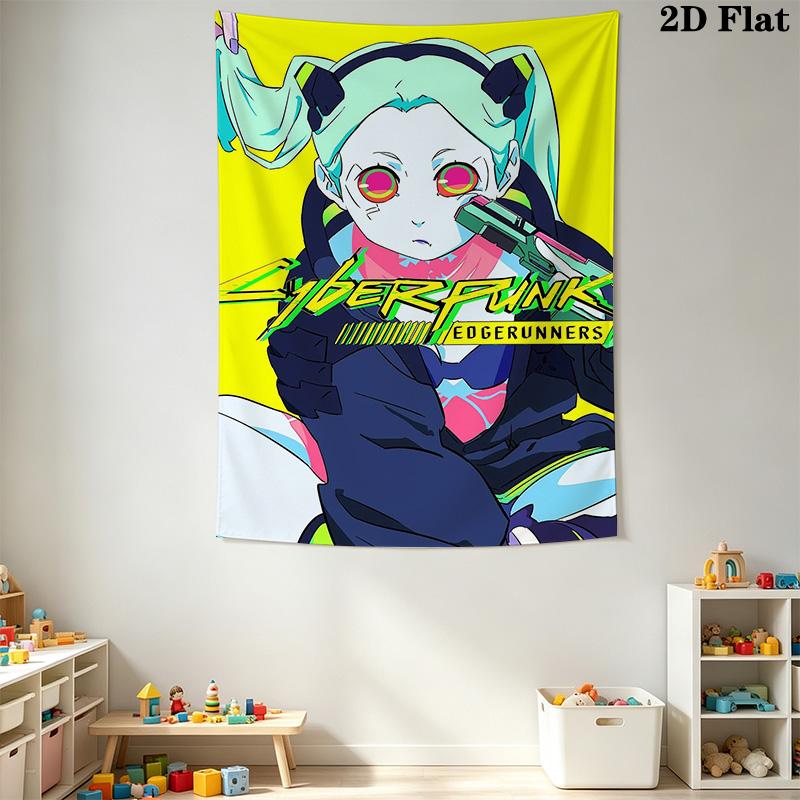 Cyberpunk Pattern Home Decor Tapestry, Wall Hanging, Decorative RV Wall Cloth.MGT0918467