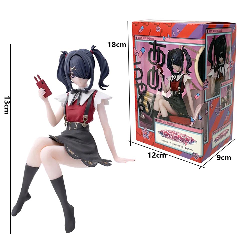 Chokonose Figura, PVC Anime Modelo Toy, Luminous Ornamento Presente, NEEDY GIRL OVERDOSE, Em Estoque