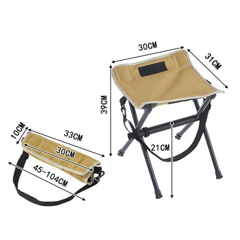 Strong Load-bearing Camping Chair Foldable Fishing Chair Outdoor Folding Stool  Outdoor Camping хаки