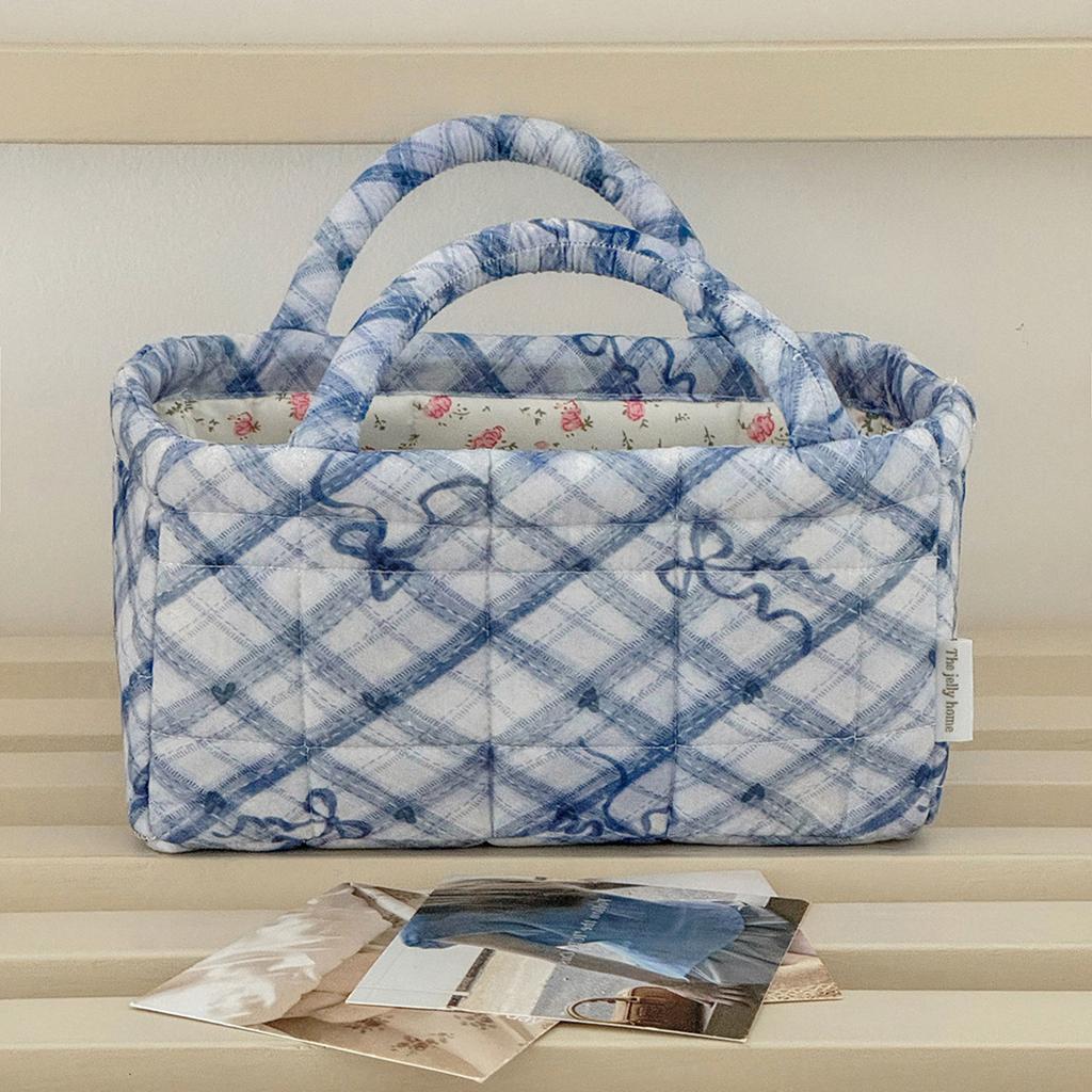 Cotton Boho Tote Organizer Large Capacity Portable Storage Bag Collapsible Laundry Hamper for Picnic Shopping Travel Car Bedroom
