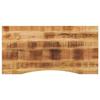 VidaXL Desktop with Curve 140x60x2.5 Cm Solid Raw Mango Wood, Replacement Tabletop, Tabletop of 370189