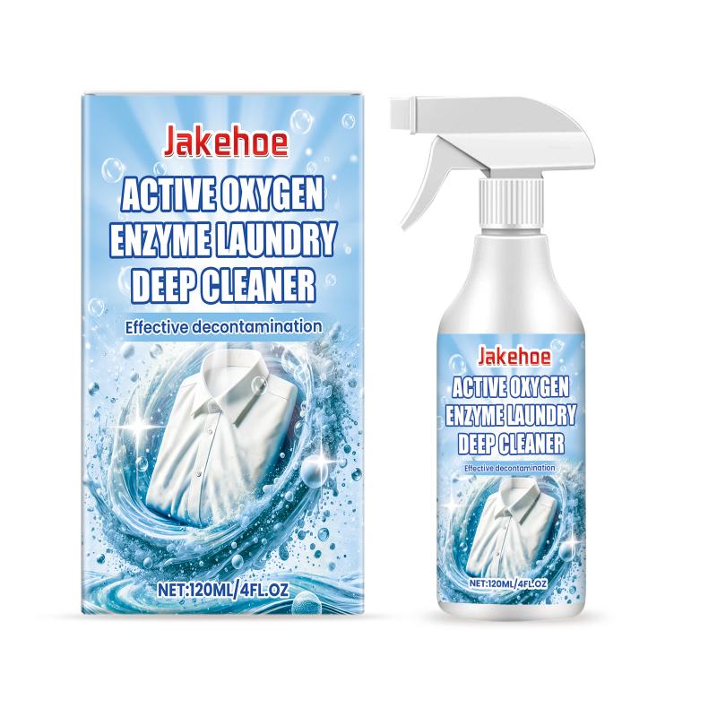 Laundry Stain Remover Spray And Odor Eliminator Enzyme Powered, Removes Coffee, Grease, Makeup, Ink, Wine, And All Odors