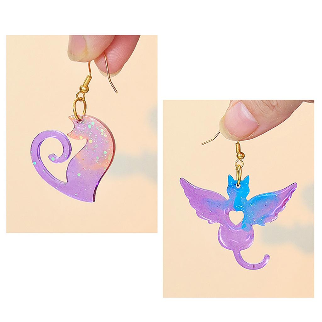 Resin Mould Jewelry Silicone Mould Animal Pendant Silicone Mold for Epoxy Resin Keychains Necklace Earring Charm Making