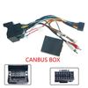 Android Radio 16 Pin Power Wiring Cable Adapter w/Canbus Box For Benz B200/W211