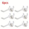 6pcs Pegboard Hook Pegboard Accessories Pegboard Organizer Kit Garage Organization Plastic Hook Garage Office Kitchen Store