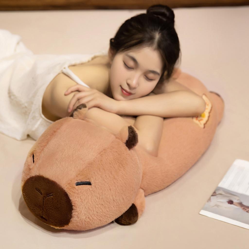 Cute Soft Capybara Throw Pillow Plush Toy Doll Kapibara Doll Girl Soothing Rag Doll