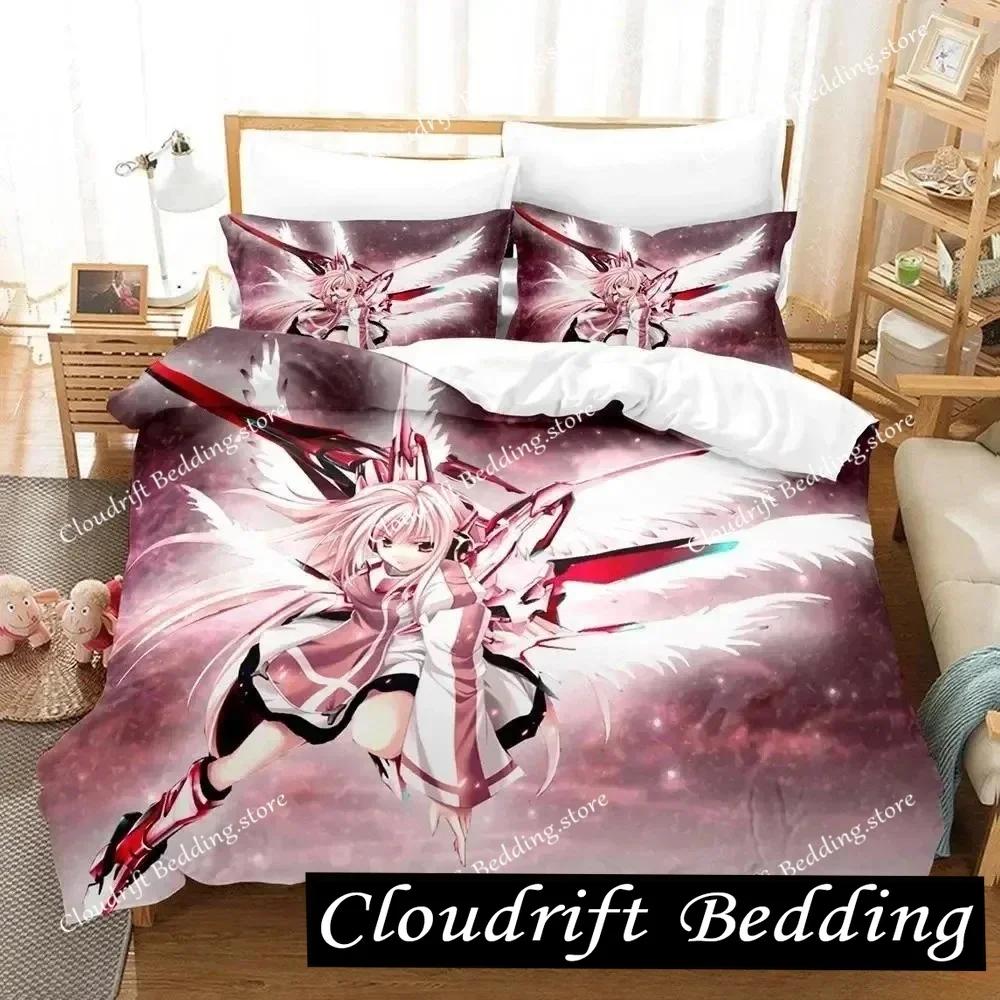Home Living Luxury Angel Girl Bedding Set Single Twin Full Queen King Size Bed Set Adult Kid Bedroom Duvet cover Sets Anime Bed0