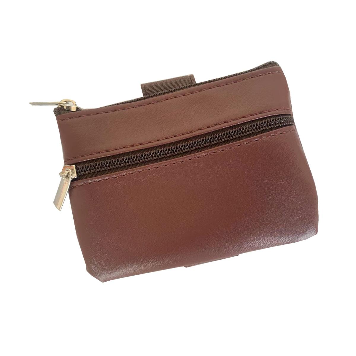 

1 шт. Портативная сумка на запястье с молнией, сумка для ключей для утренней пробежки, фитнеса, кошелек для монет, сумка для карт 1PCS коричневый