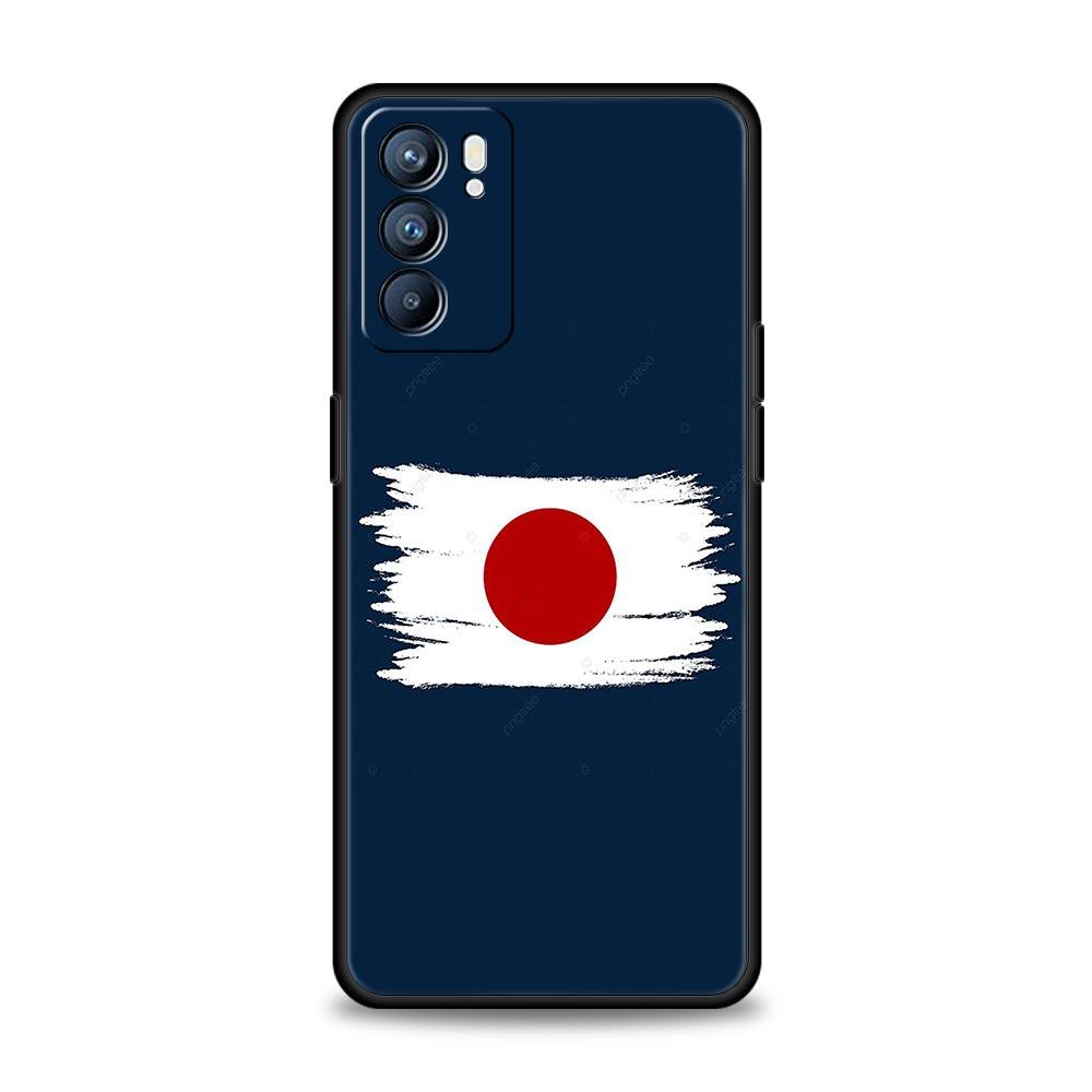 

Phone Case For Oppo Reno13 Reno12 Reno11 F Reno10 Pro A54 A53 A95 A76 A74 A57 A98 A80 A79 5G A78 4G Cover japan Flag Oppo Find X5 Pro