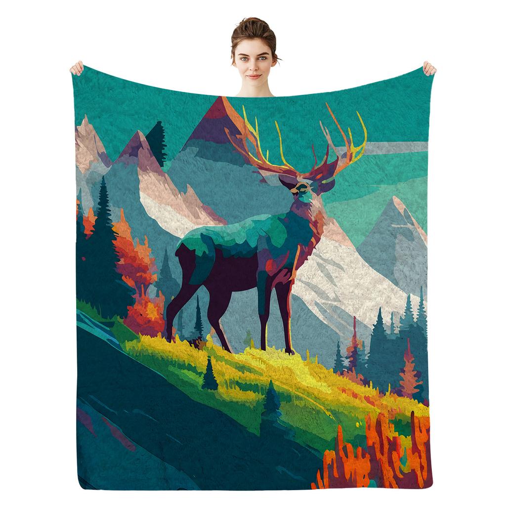 Hot Air Balloon Blanket Flannel Blanket Nap Blanket Blanket