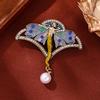 Vintage Engelsflügel Blumenfee Brosche Imitation Emaille Brosche Temperament Mantel Zubehör Mode Anstecknadel Brosche