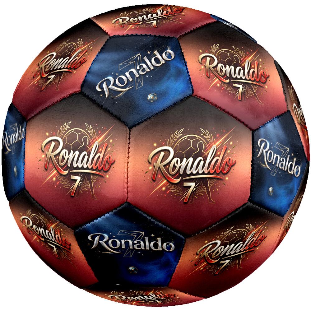 Ronaldo's Legendary Journey Size 5 Soccer Ball Machine-Stitched Indoor/Outdoor Training and Matches Perfect Commemorative Gift for Soccer Lovers