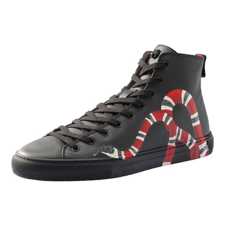 High Top Leather Gucci 'Snake' 473770 AYOV0 1061