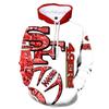 Herbst Winter Kreativ Retro Totenkopf 3D Digitaldruck Herren Locker Sitzende Pullover Hoodies Modische Langarm Hoodies