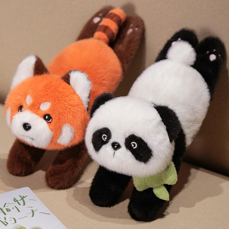26cm Lovely Animal Wrap Wristband Bracelet Panda Raccoon Plush Hand Ring Wristband Kids Toys Creative Gift Cute Decor