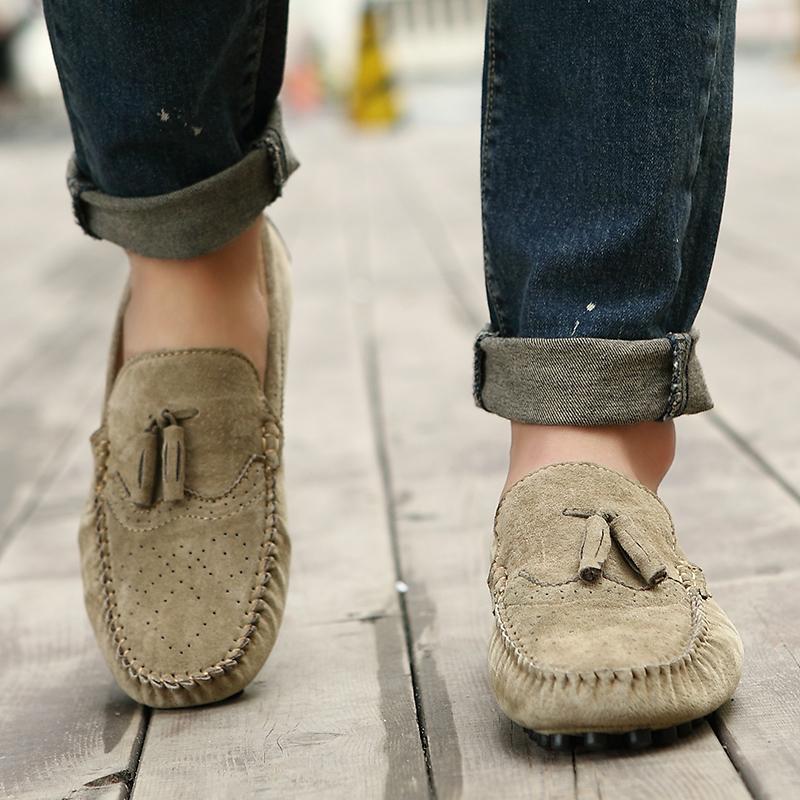 Ležérní boty pánské slip on mokasíny kožené boty pánské Móda 2024