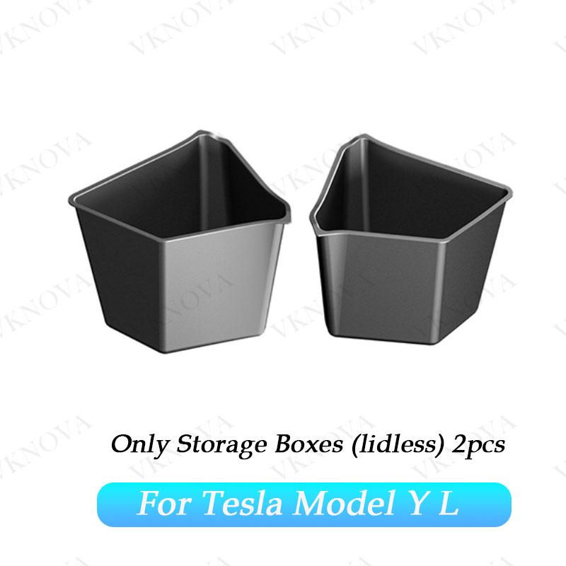 For Tesla Model YL Rear Trunk Side Storage Bucket Left Right Organizer Box Waterproof Cargo Storage Container Auto car trash can