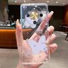For Honor Magic 8 Lite Case Pretty Flower Butterfly Silicone Clear Back Cover Soft TPU Phone Case for Honor Magic8 Lite 5G Funda