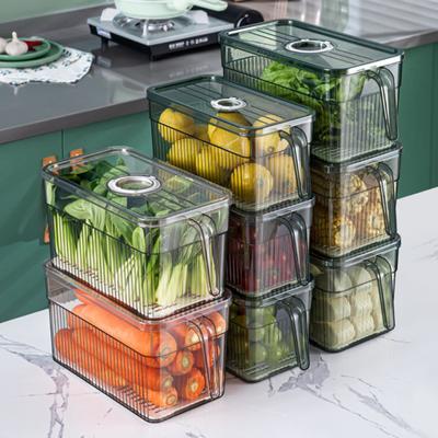 Lebensmittelechte Organizer-Box, nützlicher PET-Timing-Funktions-Trenn-Ablauf-Crisper
