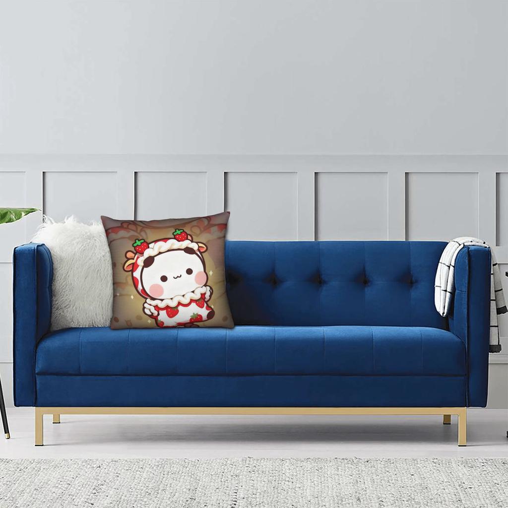 Cartoon Panda Bubu Dudu Pillowcase Printing Fabric Cushion Cover Decorative Throw Pillow Case Cover Living Room Zipper 40*40Cm