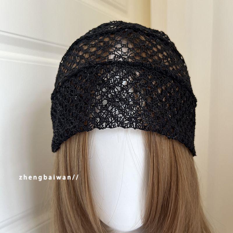 Beanie: Fishnet Lace Skullcap - Summer Thin Style for Millennial Hot Girl Subculture