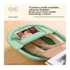 Collapsible Foot Bath Tub TEP Leakproof Durable Foot Soaking Basin for Home Spa Travel Post Work Relaxation
