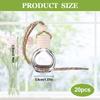 20 Pcs 8 Ml Hanging Car Air Freshener Diffuser Cylindrical Shape Empty Clear Glass Essential Diffuser Diffuser Bottle Car Air Fr