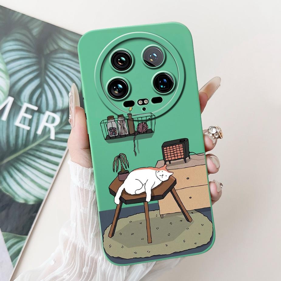For Xiaomi 14 Ultra Case Cute Dinosaur Cartoon Cover Shockproof Phone Case For Xiaomi Mi 13 Ultra 13Ultra 14Ultra Soft TPU Shell