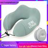 Ice Silk Cooling Memory Foam U-Shaped Neck Pillow for Travel