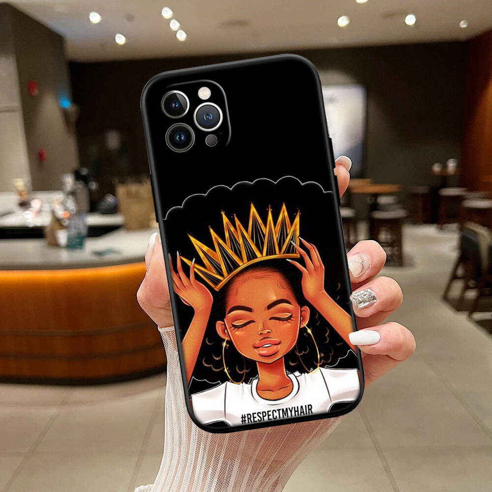 Chica Poppin Black Girl Phone Case for Xiaomi Poco C40 C51 C50 C55 C65 C71 C75 C85 F8 F7 F6 F5 F3 F2 X7 X6 X4 X3 M7 M6 M5 M4 M3 M2 Pro