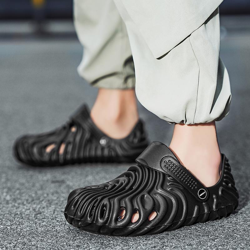 Мужские летние легкие противоскользящие сандалии на толстой подошве из ЭВА — фото 4