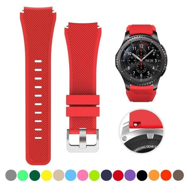 20mm 22mm Band for Samsung Galaxy Watch 6/7/5/pro/4/Classic/46mm/active 2 Gear s3 silicone bracelet Huawei GT/5/4/2/3 Pro strap
