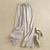 Women Casual Pants Wide Large Size Women's Summer Mother Thin Trousers Thin Section Loose Spring and Autumn Suit Wide-legged Trousers