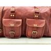 Cow Leather Travel Luggage Duffel Shoulder Weekender Bag For Both Men Women