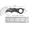 Mini Fox Necklace Pocket Knife Outdoor Portable Defense Eagle Claw Folding Knife Home Travel Open Box Keychain Folding Knife