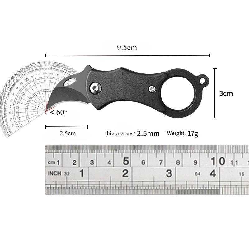 Mini Fox Necklace Pocket Knife Outdoor Portable Defense Eagle Claw Folding Knife Home Travel Open Box Keychain Folding Knife