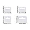 100 Pcs Clear Adhesive Hanging Tabs Hook for Retail Display and Home Use