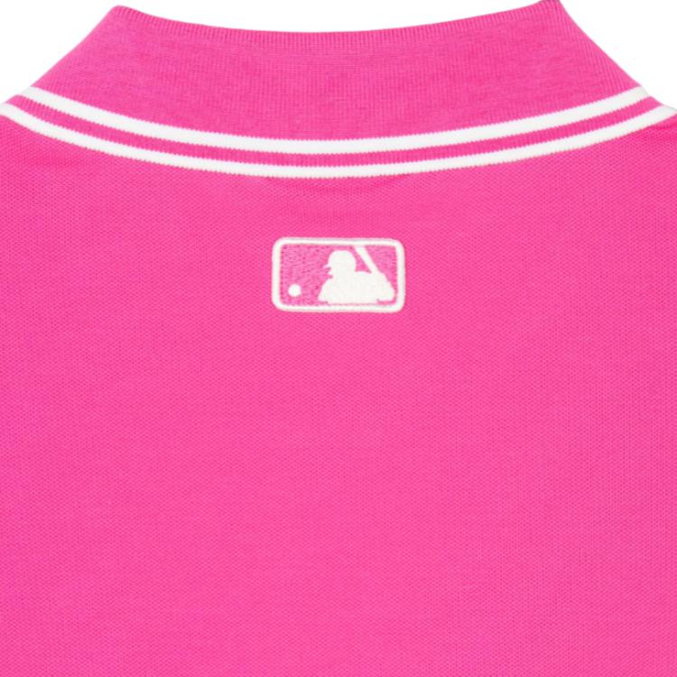 New MLB ClevelandGuardians Polo Shirt Women's Pink 3FPQB0243-45MAS