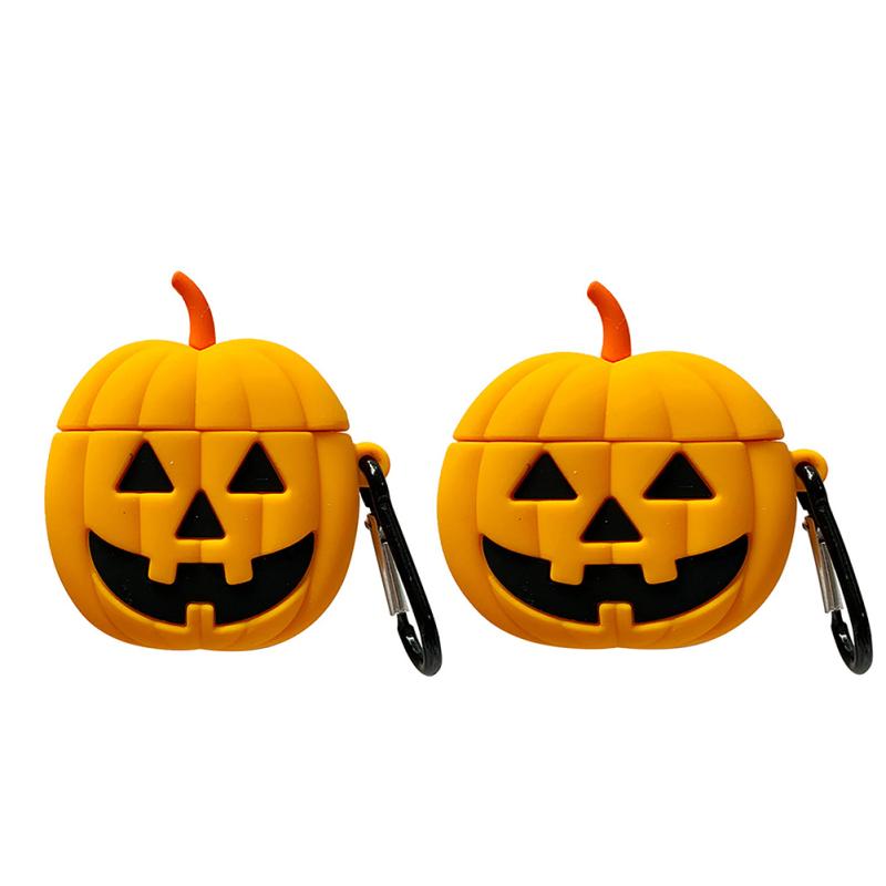 

Чехол с милым мультяшным тыквой, беспроводные наушники, силиконовый защитный рукав, совместимый с кожей