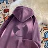 Unisex Heavyweight Fleece Hoodie With Letter Print Soft Suede-like Fabric Oversized Fit Winter Streetwear