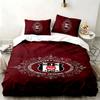 Set 3 pezzi Besiktas JK Perfetto per l'uso in camera da letto Comodo set letto include una copripiumino e due federe Ideale regalo di compleanno o di Natale