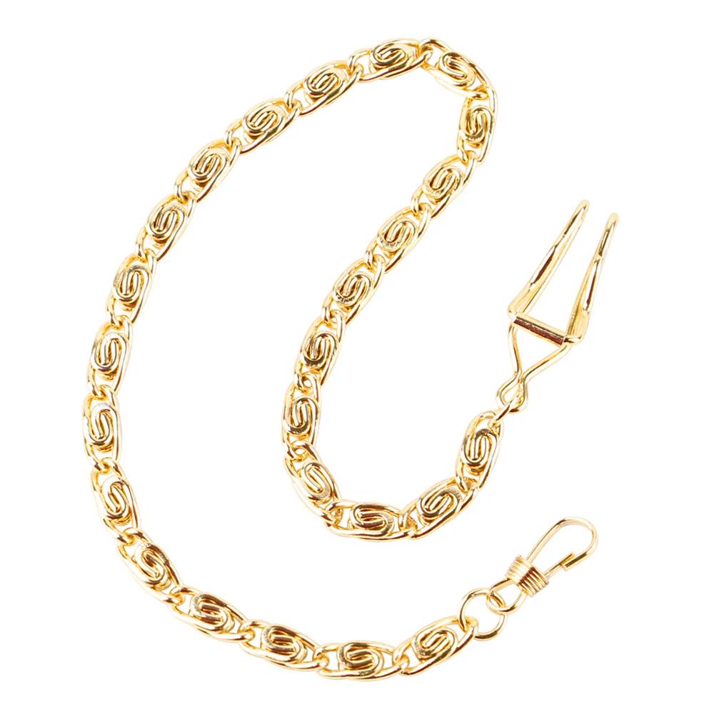 Moderne Edelstahl Mechanische Taschenuhr Kette 39cm Fob Kette für Männer oder Frauen Schmuck Zubehör Taschenuhr Kette