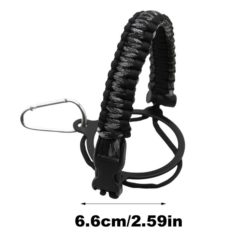 Paracord Strap Handle Adjustable Water Cup Strap Handle For Water Bottle Bottles Accessories Paracord For Hiking