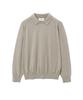 YALE Supima Cotton Raglan Collar Knit Greige