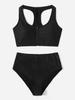 New Swimsuit Women's Split Leopard Print Large Size Bikini Swimsuit