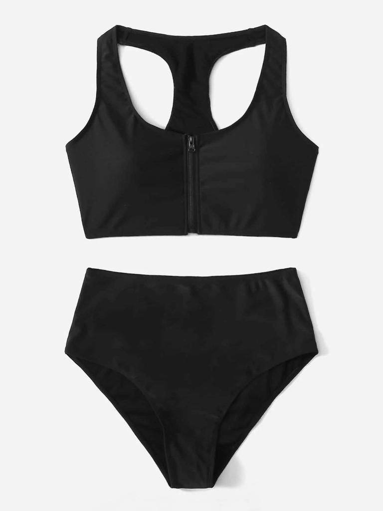 New Swimsuit Women's Split Leopard Print Large Size Bikini Swimsuit