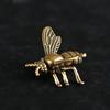 Solid Brass Insect Honeybee Figurines Miniatures Tea Pet Funny Beetle Crafts Collection Desktop Small Ornaments Home Decorations