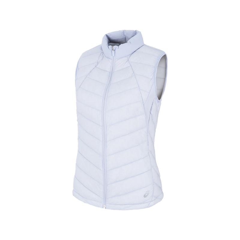 ASICS Down Vests Women s Light Blue Purple Stand Collar Moderate Other 2032D406-400 XS