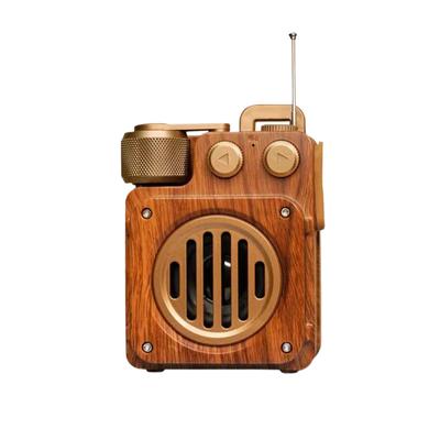 As20 Retro Bluetooth-kompatibel högtalare Utomhus Bärbar Trådlös Stark Bas Fm Radio Inbyggd